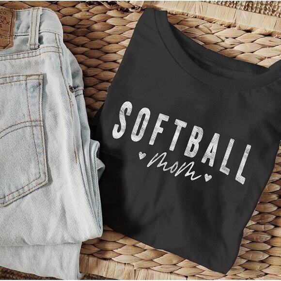 Softball Mom Graphic Tee - Picture 1 of 3